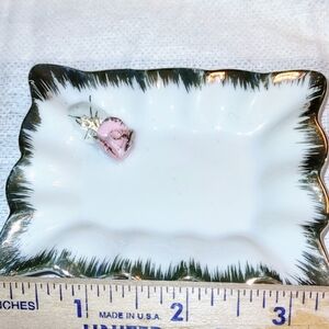 Vintage Ring Holder Dish Porcelain Japan Stamped
